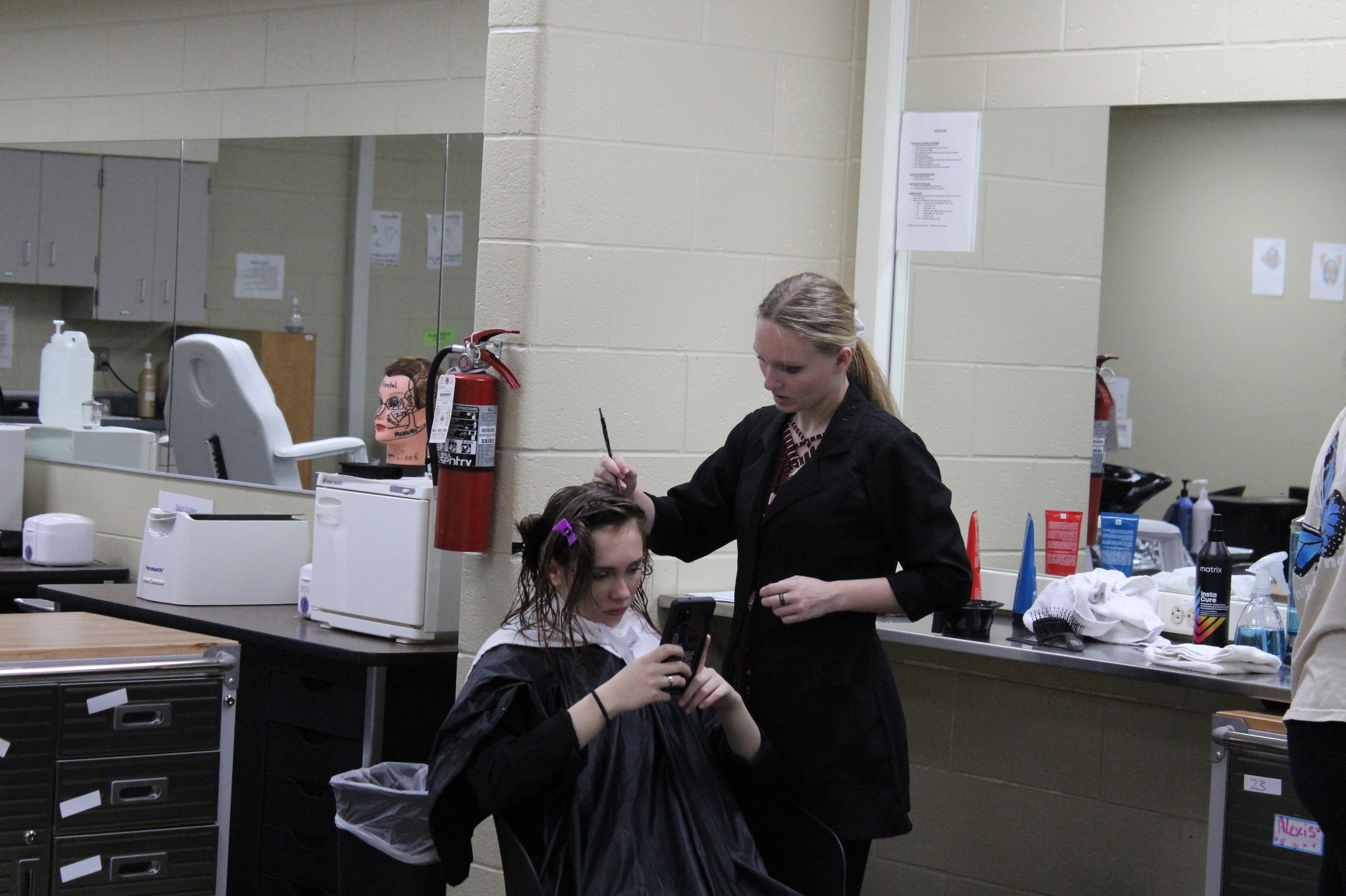 Cosmetology students