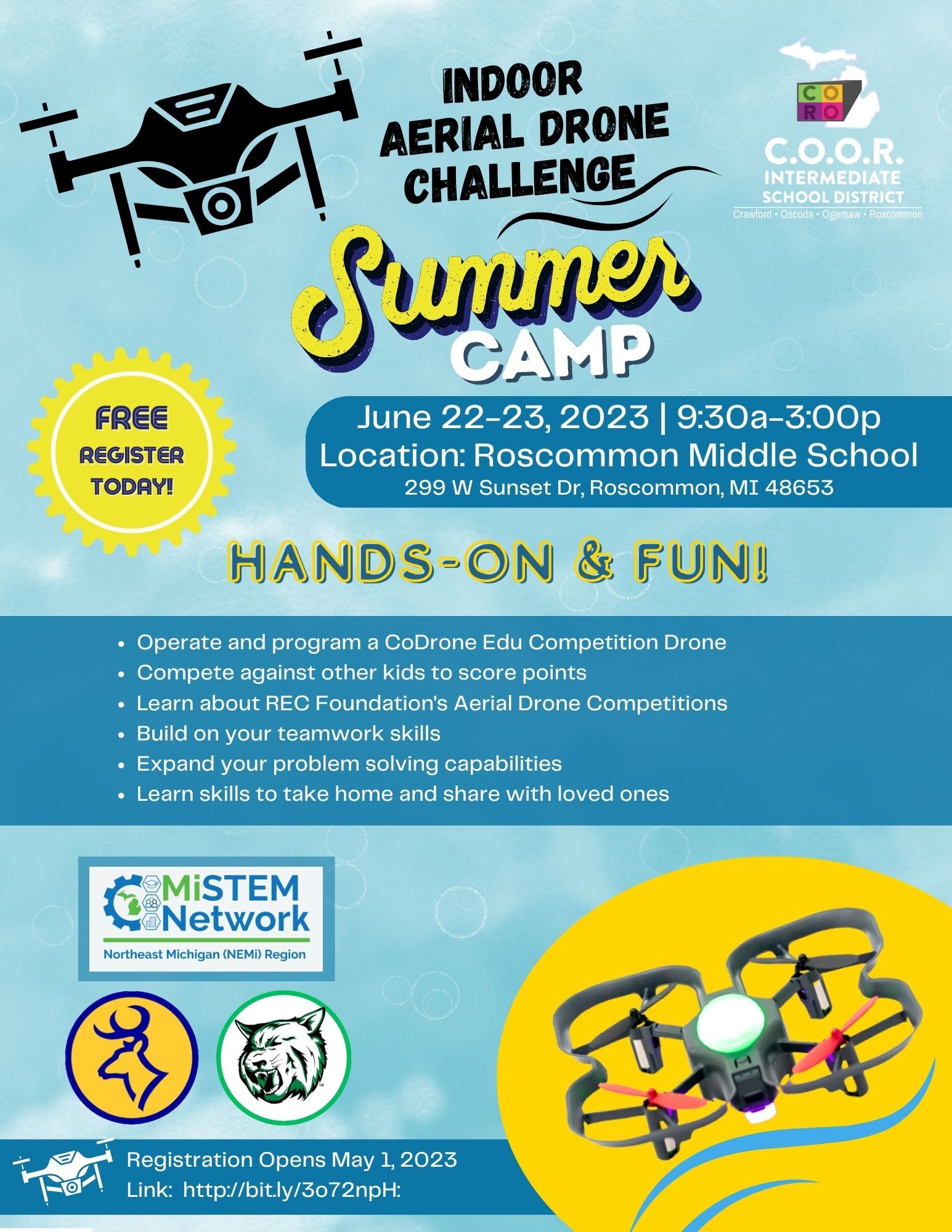 Summer Camp: Indoor Aerial Drone Challenge