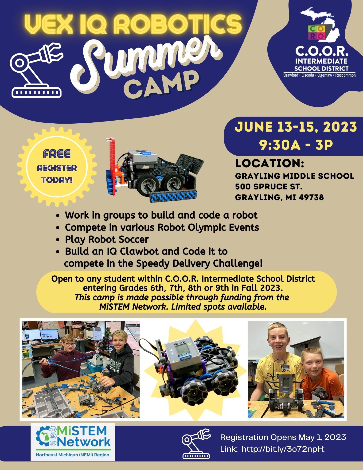 Summer Camp: VexIQ Robotics